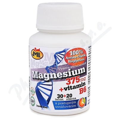 JML Magnesium 375mg + vitamin B6 tbl. 30+20