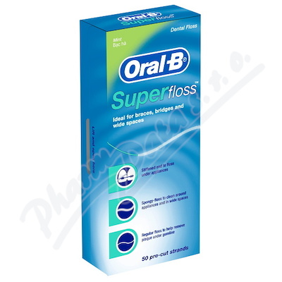 Oral-B dent. nit SuperFloss nasthan psky 50m