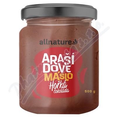 Allnature Arašídové máslo s hořkou čokoládou 500g
