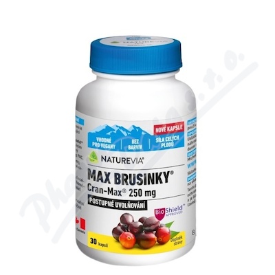 NatureVia Max Brusinky Cran-Max cps. 30