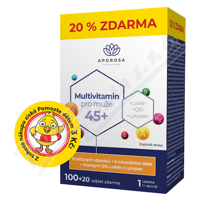 APOROSA Multivitamin pro mue 45+ tbl. 100+20