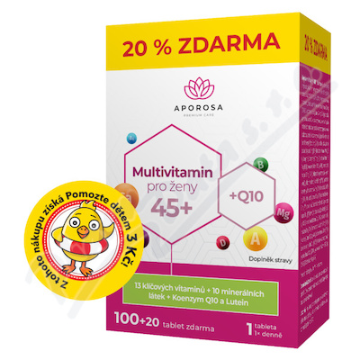 APOROSA Multivitamin pro eny 45+ tbl. 100+20