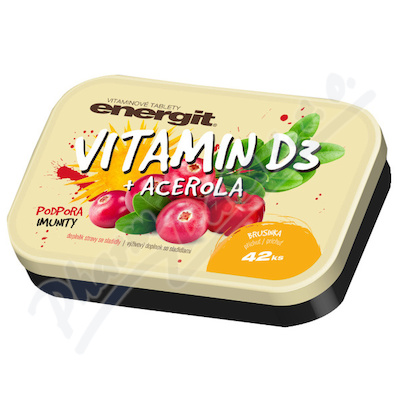 Energit Vitamin D3+acerola tbl. 42