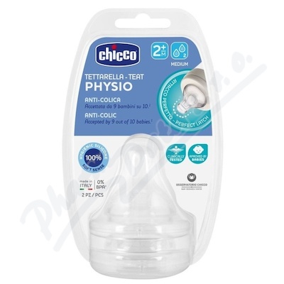 CHICCO Dudlk Perf. 5 silikon sted. prtok 2m+ 2ks