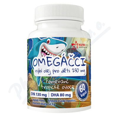 Omegci ryb. olej pro dti EPA130mg-DHA80mg cps. 60