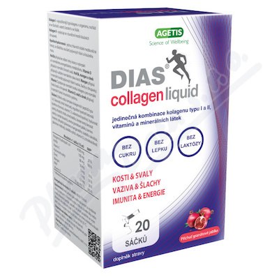 DIAS collagen liquid 15mlx20 sáčků Granát. jablko