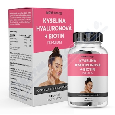 MOVit Kyselina hyaluronová+Biotin PREMIUM tob. 60