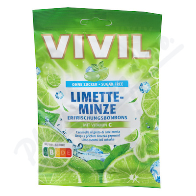 Vivil Limetka-peprmint+vit. C bez cukru 60g