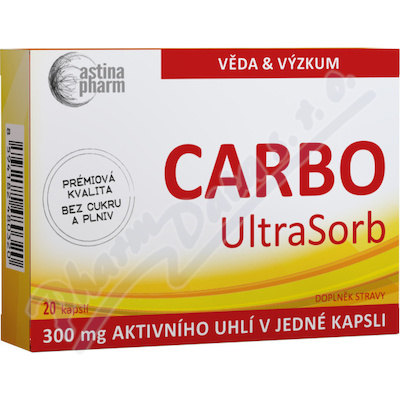 Astina CARBO UltraSorb 300mg cps. 20
