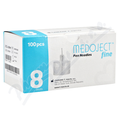 MEDOJECT fine jehly do inzulin. per 31Gx8mm 100ks