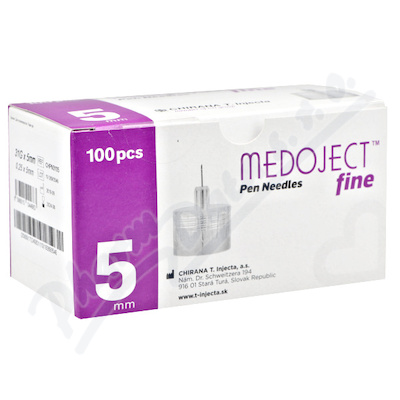 MEDOJECT fine jehly do inzulin. per 31Gx5mm 100ks