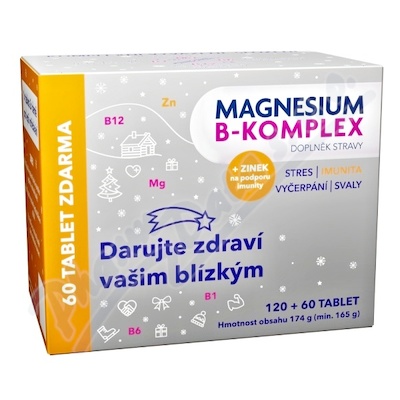 Magnesium B-komplex VNOCE Glenmark tbl. 120+60