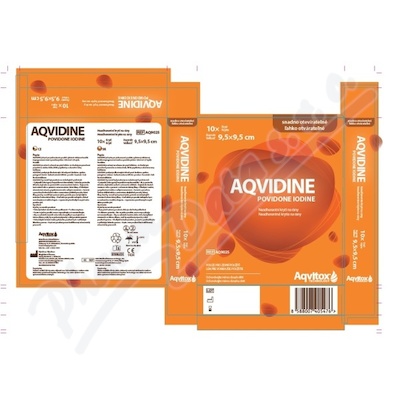 Aqvidine Povidone Iodine 9. 5x9. 5cm 10ks