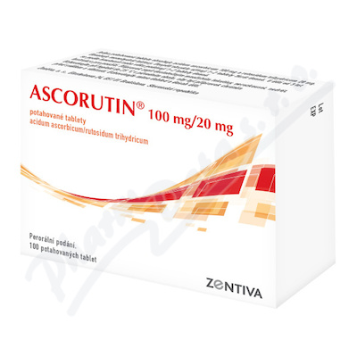 Ascorutin 100mg-20mg tbl. flm. 100(4x25)