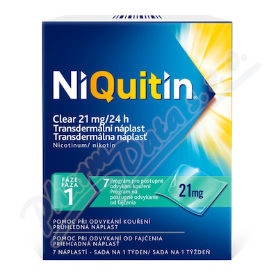 Niquitin Clear 21mg-24h tdr. emp. 7