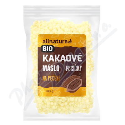 Allnature Kakaov mslo peciky BIO 100g