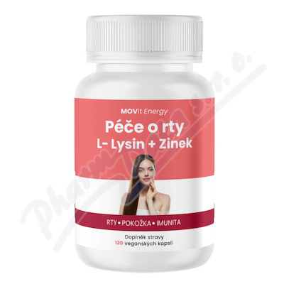 MOVit Pe o rty L-Lysin+Zinek veganskch cps. 120