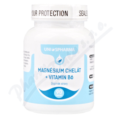Uniospharma Magnsium chelt+vit. B6 tbl. 90