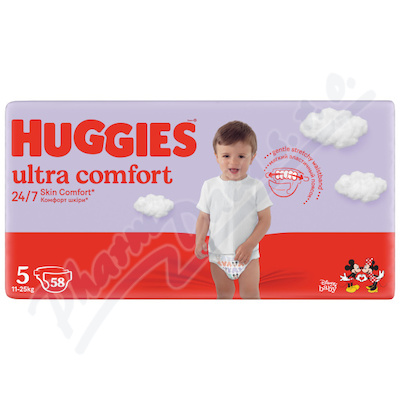 HUGGIES Ultra Comfort vel. 5 11-25kg 58ks