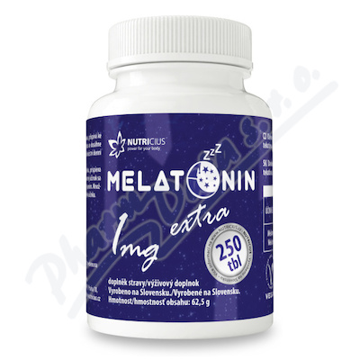 Melatonin 1mg extra tbl. 250