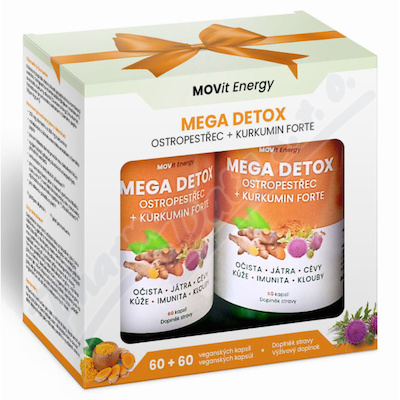 Drk. bal. Mega Detox Ostropestec+Kurkumin cps. 2x60