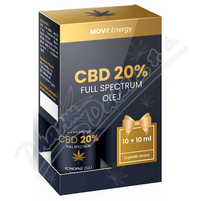 Drk. bal. MOVit CBD 20% Full Spectrum olej 2x10ml