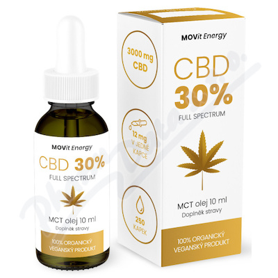 MOVit CBD 30% Full Spectrum Vegan MCT olej 10ml