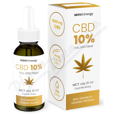 MOVit CBD 10% Full Spectrum Vegan MCT olej 10ml