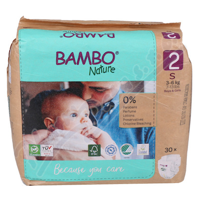 Bambo Nature 2 dts. plen. kalh. paper bag 3-6kg 30ks