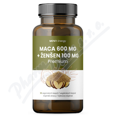 MOVit Maca 600 mg+enen 100mg Premium cps. 90