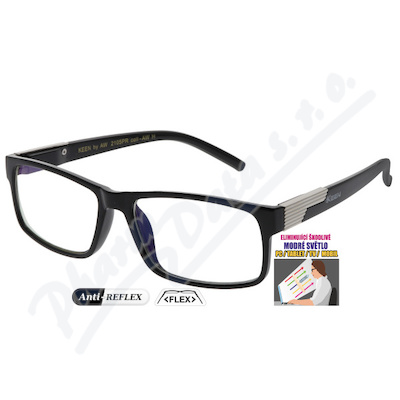 Brýle na PC Blue Protect černé dioptrické +2. 00