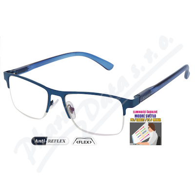 Brýle na PC Blue Protect modré dioptrické +1. 00