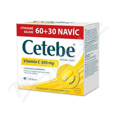 Cetebe Vitamin C 500mg cps. 60+30 Promo2023