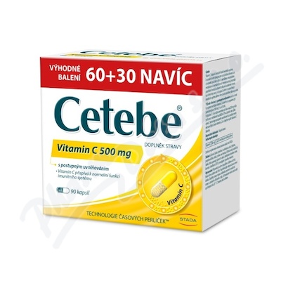 Cetebe Vitamin C 500mg cps. 60+30 Promo2023