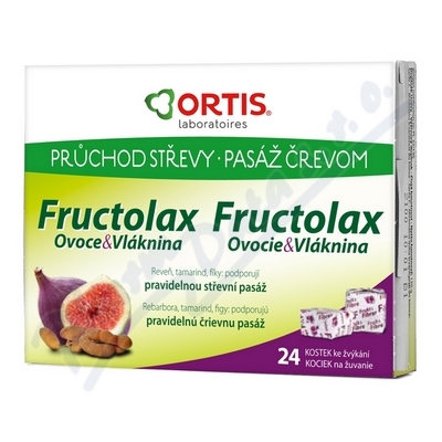 Fructolax Ovoce&Vlknina vkac kostky 24ks