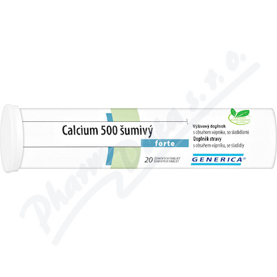 Calcium 500 šumivý forte Generica eff. tbl. 20