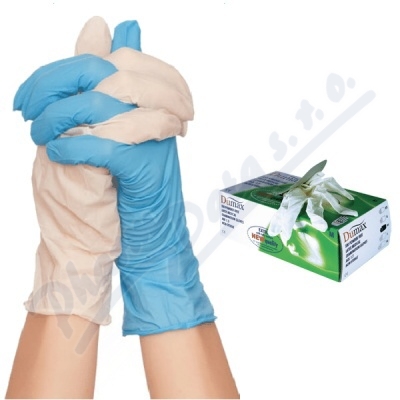 DUMAX vyet. latex. nester. nepudr. rukavice XS-100ks